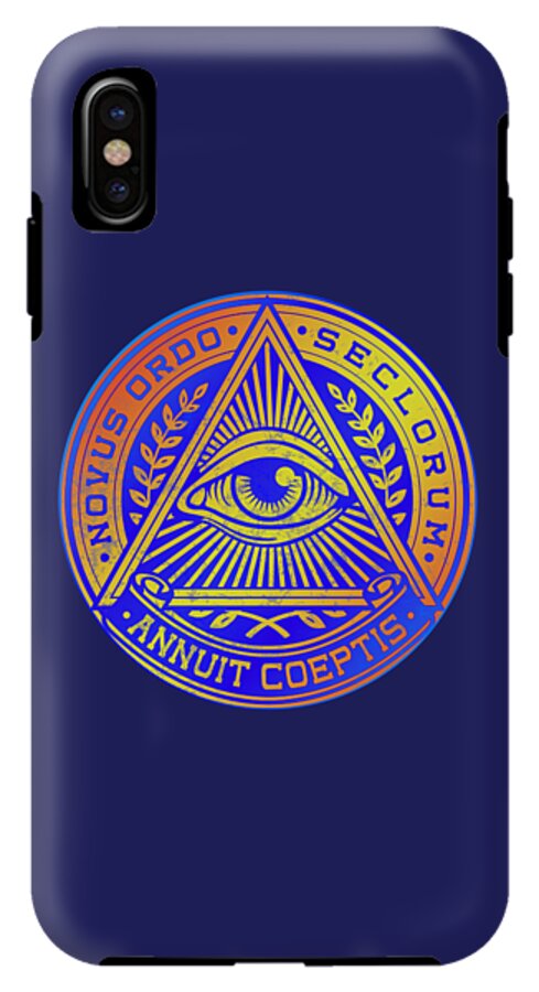 Vintage Illuminati Symbol Novus Ordo Seal - Phone Case