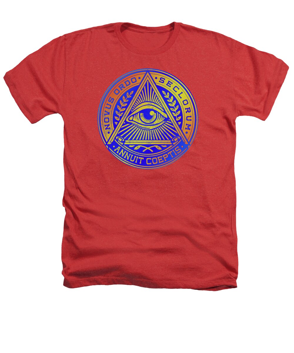 Vintage Illuminati Symbol Novus Ordo Seal - Heathers T-Shirt