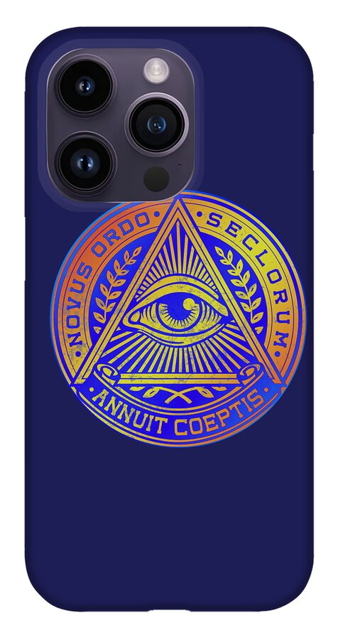 Vintage Illuminati Symbol Novus Ordo Seal - Phone Case
