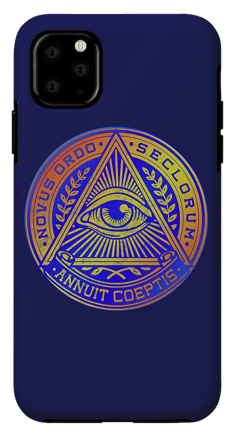 Vintage Illuminati Symbol Novus Ordo Seal - Phone Case