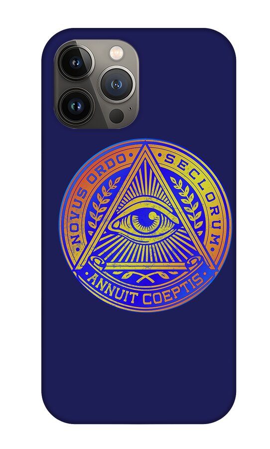 Vintage Illuminati Symbol Novus Ordo Seal - Phone Case