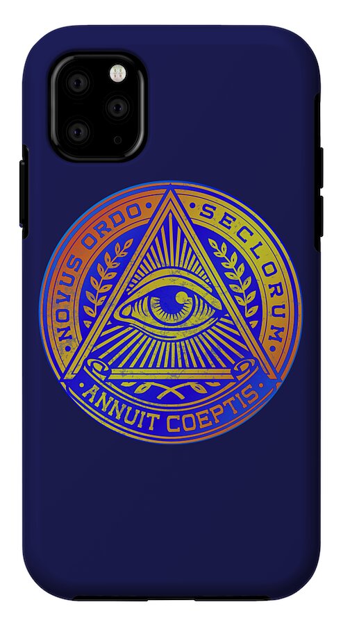 Vintage Illuminati Symbol Novus Ordo Seal - Phone Case