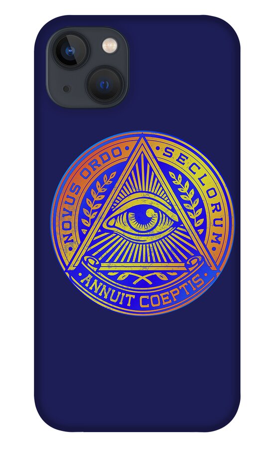 Vintage Illuminati Symbol Novus Ordo Seal - Phone Case