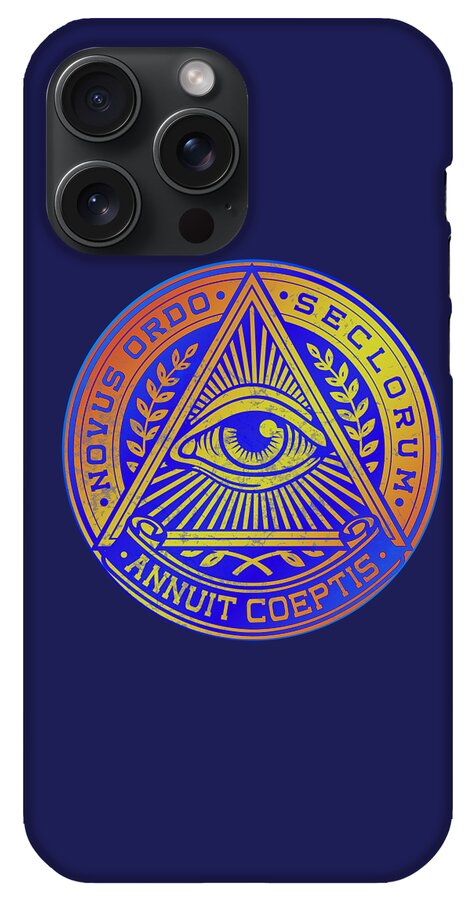 Vintage Illuminati Symbol Novus Ordo Seal - Phone Case