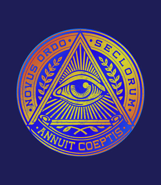 Vintage Illuminati Symbol Novus Ordo Seal - Art Print