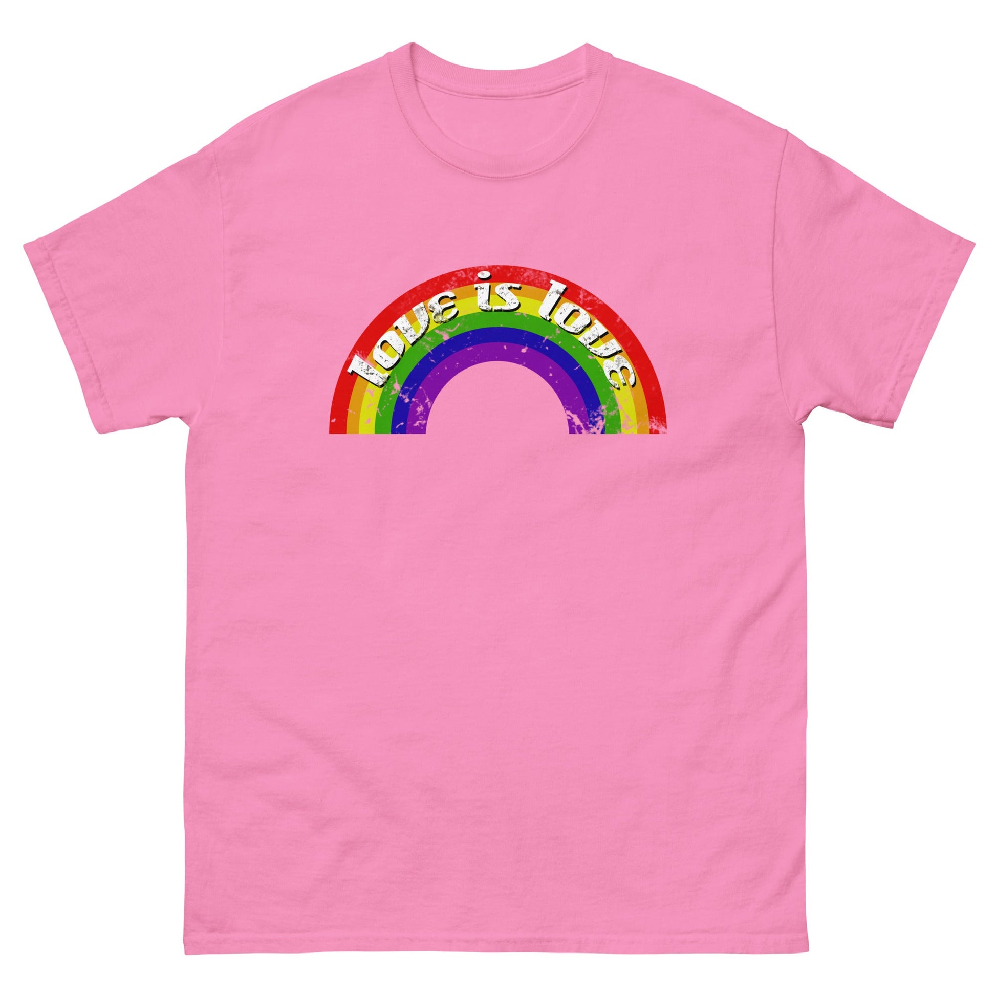 Scar Design Azalea / S Vintage LGBT Rainbow Love Is Love T-shirt