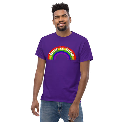 Scar Design T shirt Vintage LGBT Rainbow Love Is Love T-shirt