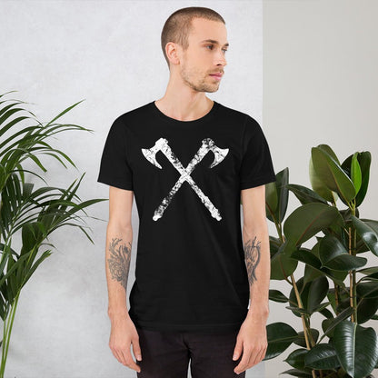 Scar Design Vintage Viking Axes T-shirt