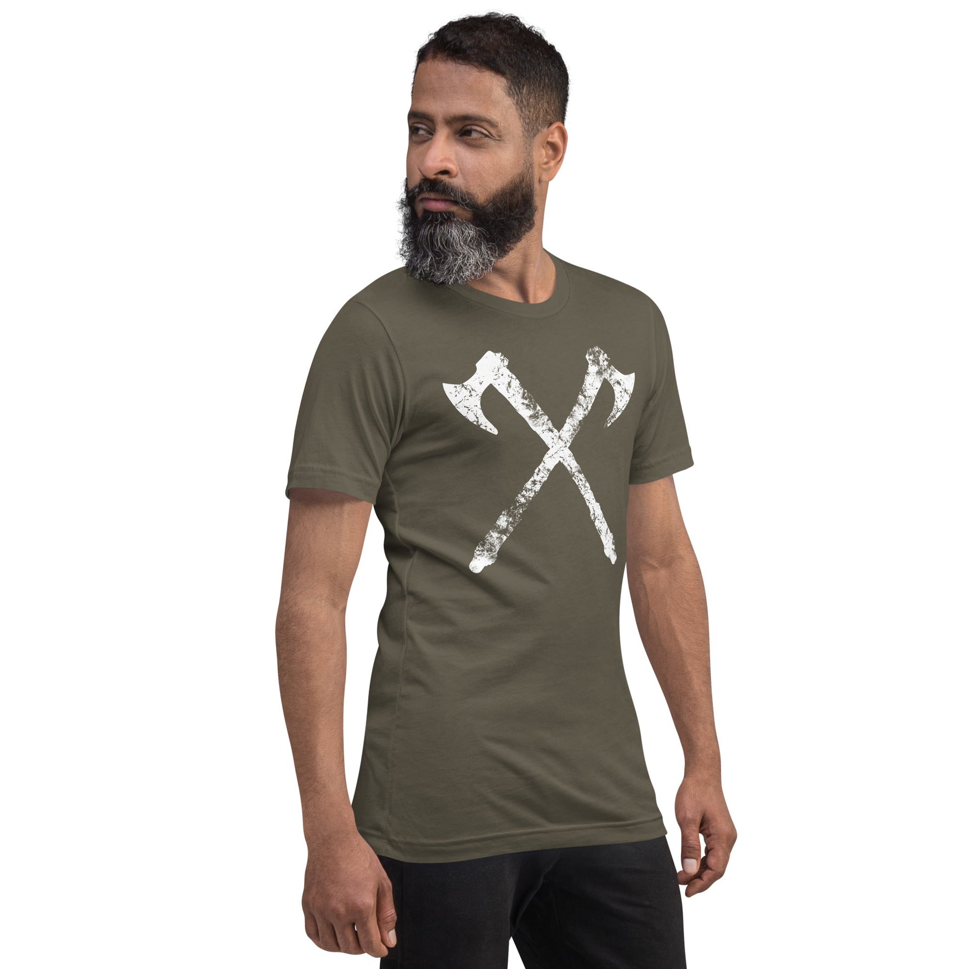 Scar Design Vintage Viking Axes T-shirt