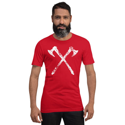 Scar Design Vintage Viking Axes T-shirt