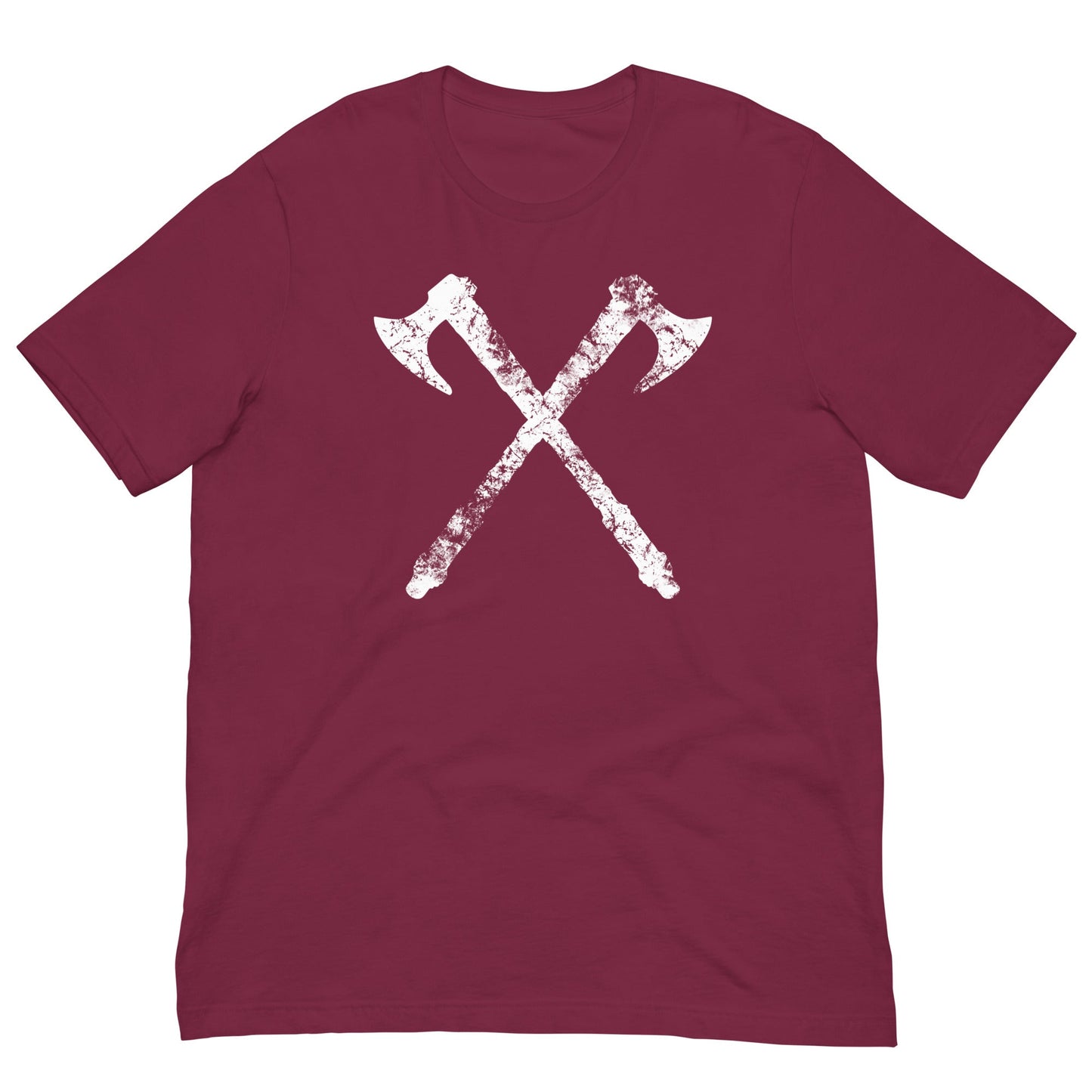 Scar Design Maroon / XS Vintage Viking Axes T-shirt