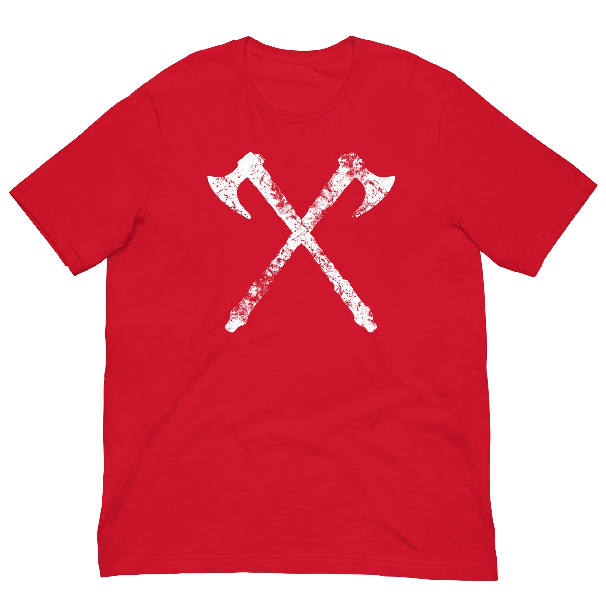 Scar Design Red / XS Vintage Viking Axes T-shirt