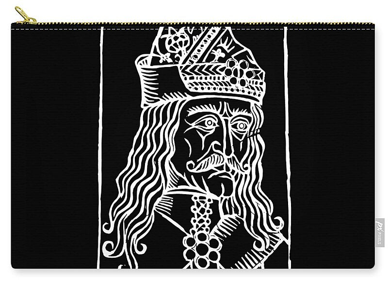Vlad Tepes Dracula Woodcut - Zip Pouch