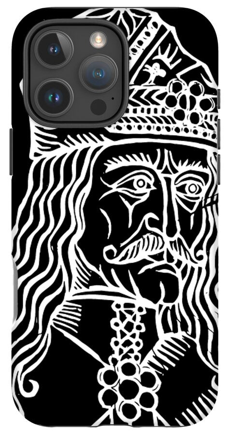 Vlad Tepes Dracula Woodcut - Phone Case