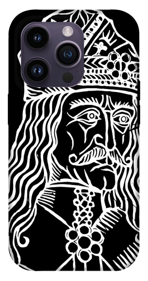 Vlad Tepes Dracula Woodcut - Phone Case