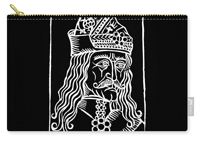 Vlad Tepes Dracula Woodcut - Zip Pouch