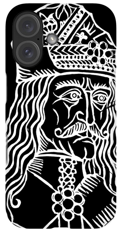Vlad Tepes Dracula Woodcut - Phone Case