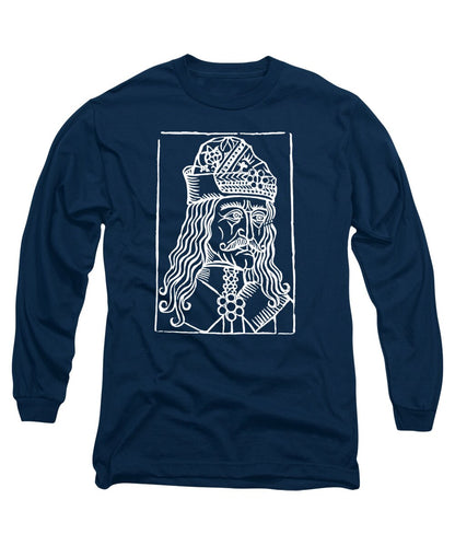 Vlad Tepes Dracula Woodcut - Long Sleeve T-Shirt
