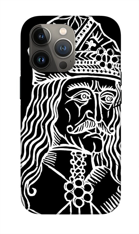Vlad Tepes Dracula Woodcut - Phone Case
