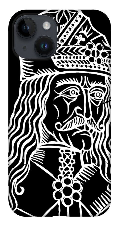 Vlad Tepes Dracula Woodcut - Phone Case
