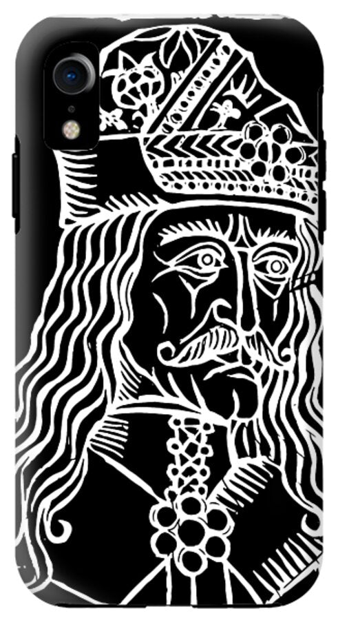 Vlad Tepes Dracula Woodcut - Phone Case