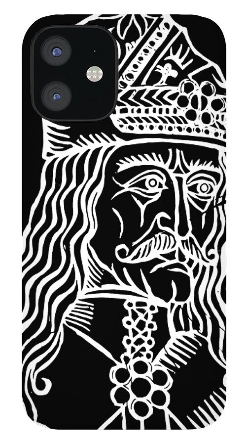 Vlad Tepes Dracula Woodcut - Phone Case