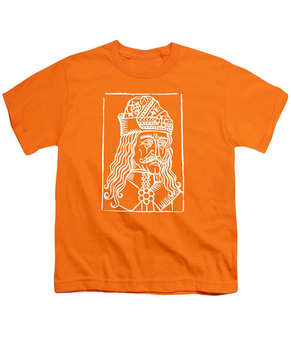 Vlad Tepes Dracula Woodcut - Youth T-Shirt