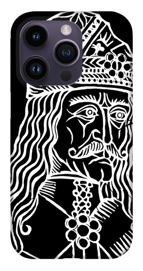 Vlad Tepes Dracula Woodcut - Phone Case