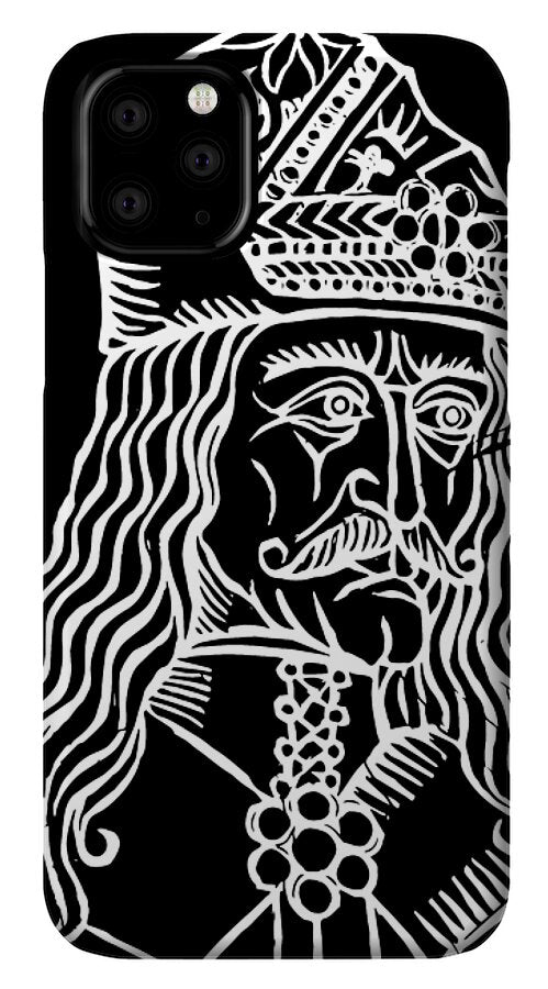 Vlad Tepes Dracula Woodcut - Phone Case