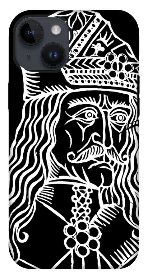 Vlad Tepes Dracula Woodcut - Phone Case