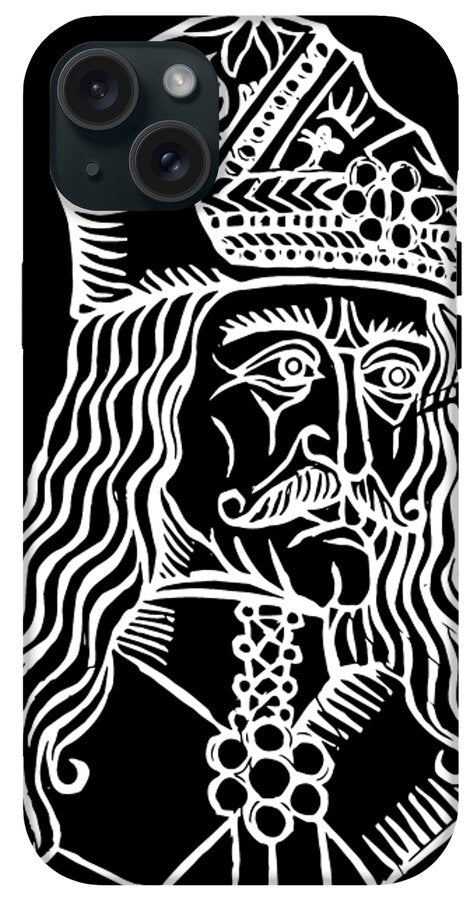 Vlad Tepes Dracula Woodcut - Phone Case