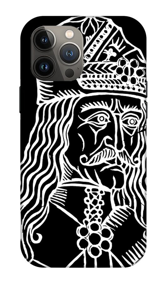 Vlad Tepes Dracula Woodcut - Phone Case