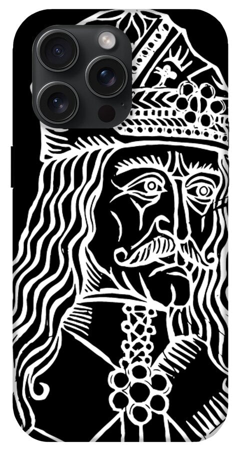 Vlad Tepes Dracula Woodcut - Phone Case