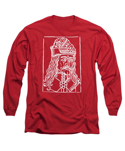 Vlad Tepes Dracula Woodcut - Long Sleeve T-Shirt