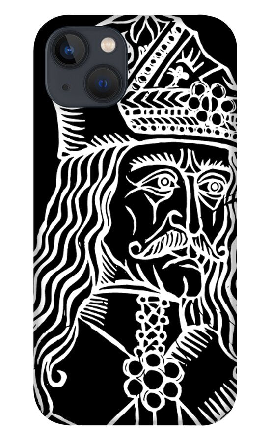 Vlad Tepes Dracula Woodcut - Phone Case