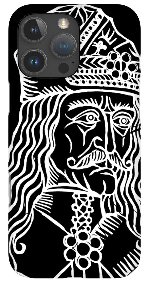 Vlad Tepes Dracula Woodcut - Phone Case