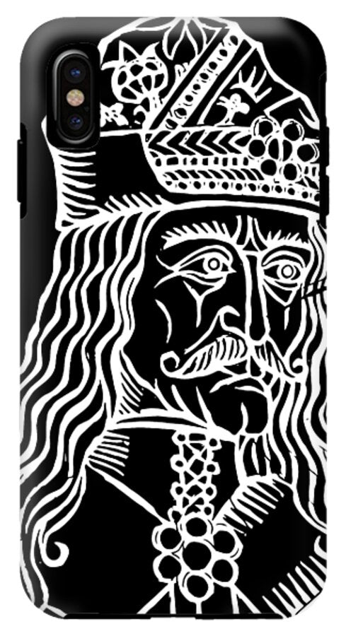 Vlad Tepes Dracula Woodcut - Phone Case