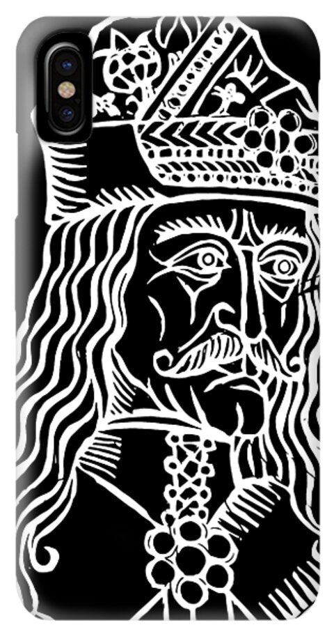Vlad Tepes Dracula Woodcut - Phone Case