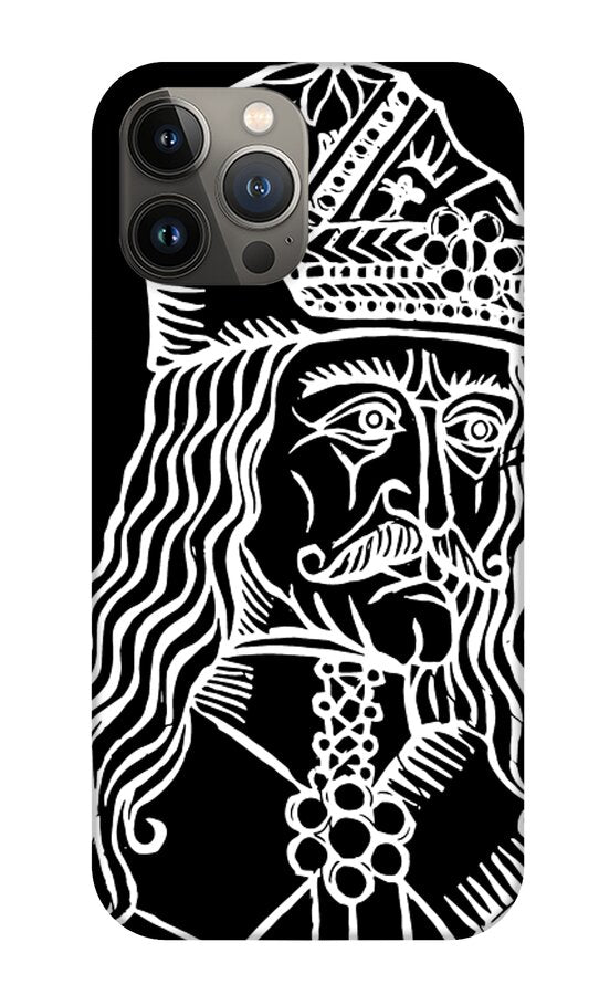 Vlad Tepes Dracula Woodcut - Phone Case