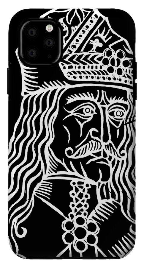 Vlad Tepes Dracula Woodcut - Phone Case
