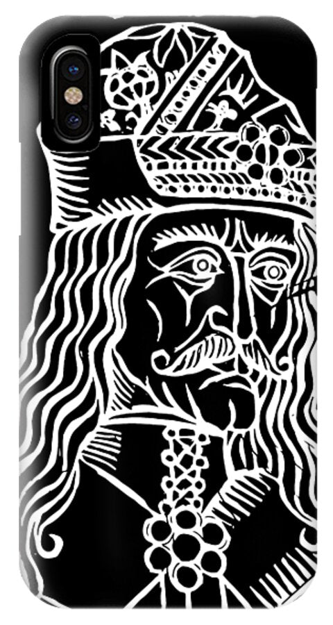 Vlad Tepes Dracula Woodcut - Phone Case