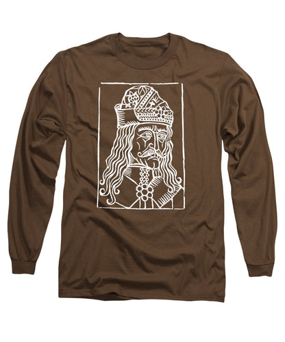 Vlad Tepes Dracula Woodcut - Long Sleeve T-Shirt