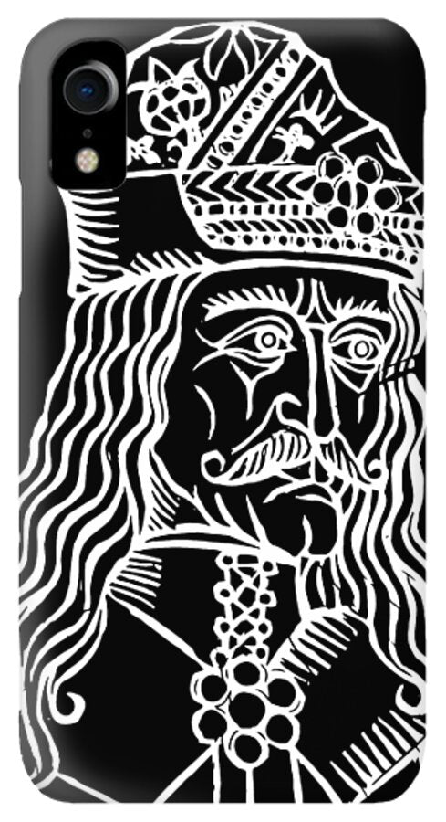 Vlad Tepes Dracula Woodcut - Phone Case
