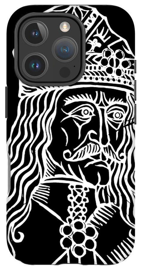 Vlad Tepes Dracula Woodcut - Phone Case
