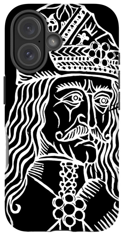Vlad Tepes Dracula Woodcut - Phone Case