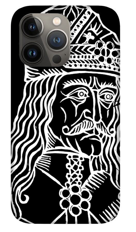 Vlad Tepes Dracula Woodcut - Phone Case