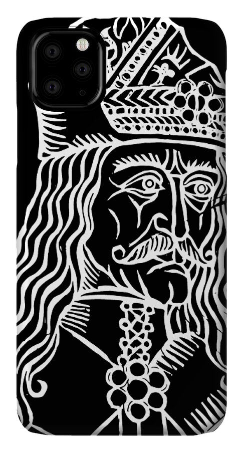 Vlad Tepes Dracula Woodcut - Phone Case