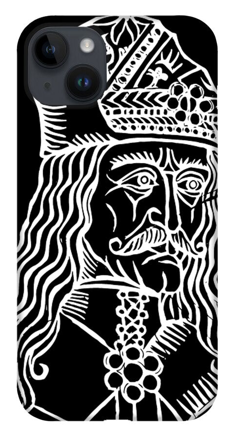 Vlad Tepes Dracula Woodcut - Phone Case
