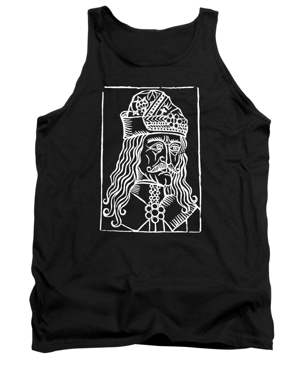 Vlad Tepes Dracula Woodcut - Tank Top
