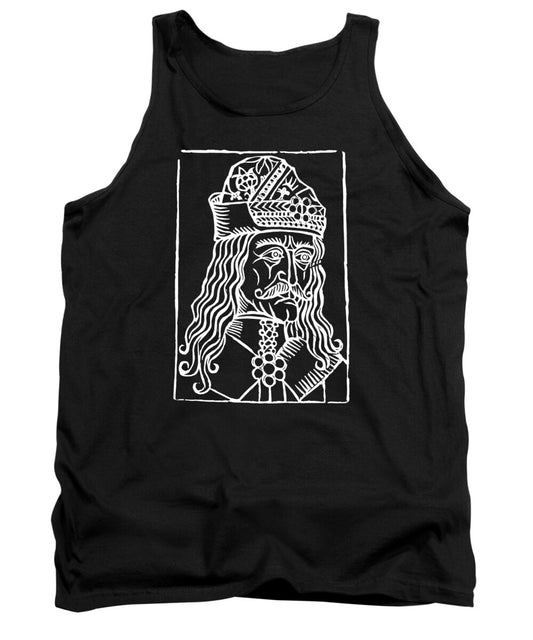 Vlad Tepes Dracula Woodcut - Tank Top